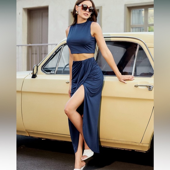 NWOT Size Large Zaful Sleeveless Two Piece Outfit - Picture 3 of 7